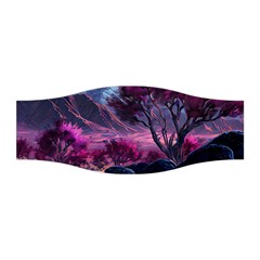 Landscape Landscape Painting Purple Purple Trees Stretchable Headband by Cowasu