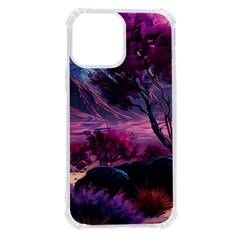 Landscape Landscape Painting Purple Purple Trees Iphone 13 Pro Max Tpu Uv Print Case