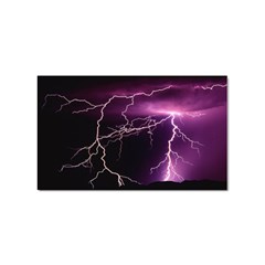 Storm Flashlight Space Nature Sticker (rectangular) by Cowasu