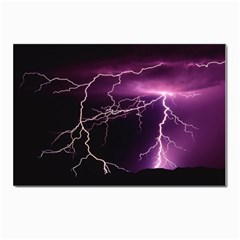 Storm Flashlight Space Nature Postcard 4 x 6  (pkg Of 10) by Cowasu