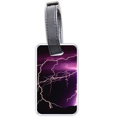 Storm Flashlight Space Nature Luggage Tag (one Side) by Cowasu