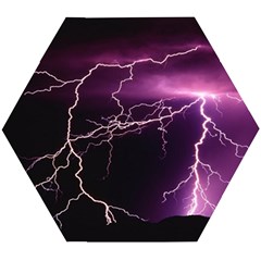 Storm Flashlight Space Nature Wooden Puzzle Hexagon by Cowasu