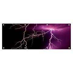 Storm Flashlight Space Nature Banner And Sign 8  X 3 