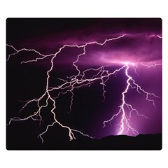 Storm Flashlight Space Nature Premium Plush Fleece Blanket (small) by Cowasu