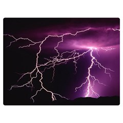 Storm Flashlight Space Nature Premium Plush Fleece Blanket (extra Small) by Cowasu