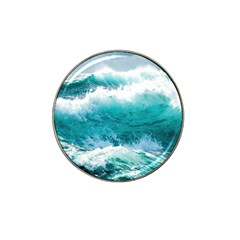 Ai Generated Waves Ocean Sea Tsunami Nautical Blue Sea Hat Clip Ball Marker (4 Pack) by Cowasu