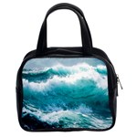 Ai Generated Waves Ocean Sea Tsunami Nautical Blue Sea Classic Handbag (Two Sides) Front