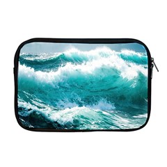 Ai Generated Waves Ocean Sea Tsunami Nautical Blue Sea Apple Macbook Pro 17  Zipper Case by Cowasu