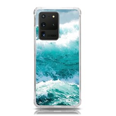 Ai Generated Waves Ocean Sea Tsunami Nautical Blue Sea Samsung Galaxy S20 Ultra 6 9 Inch Tpu Uv Case