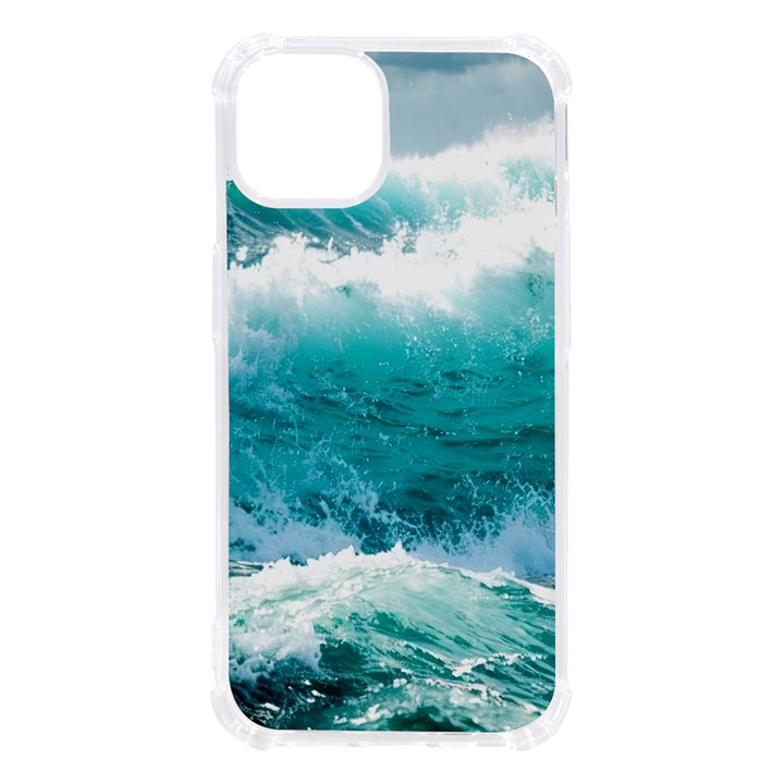 Ai Generated Waves Ocean Sea Tsunami Nautical Blue Sea iPhone 13 TPU UV Print Case