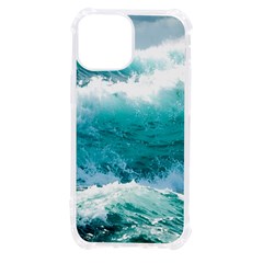 Ai Generated Waves Ocean Sea Tsunami Nautical Blue Sea Iphone 13 Mini Tpu Uv Print Case by Cowasu