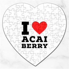 I Love Acai Berry Jigsaw Puzzle (heart) by ilovewhateva