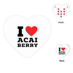 I Love Acai Berry Playing Cards Single Design (heart) by ilovewhateva