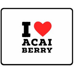 I Love Acai Berry Fleece Blanket (medium) by ilovewhateva