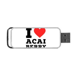 I Love Acai Berry Portable Usb Flash (one Side) by ilovewhateva