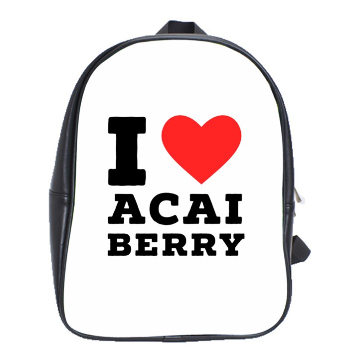 I love acai berry School Bag (XL)