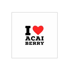 I Love Acai Berry Satin Bandana Scarf 22  X 22  by ilovewhateva