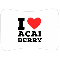 I Love Acai Berry Velour Seat Head Rest Cushion by ilovewhateva