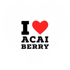 I Love Acai Berry Wooden Puzzle Heart by ilovewhateva