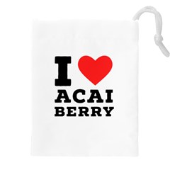 I Love Acai Berry Drawstring Pouch (4xl) by ilovewhateva