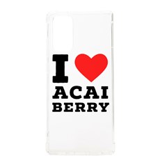 I Love Acai Berry Samsung Galaxy Note 20 Tpu Uv Case by ilovewhateva