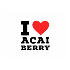 I Love Acai Berry Premium Plush Fleece Blanket (extra Small) by ilovewhateva