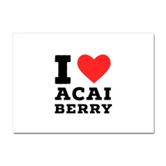 I Love Acai Berry Crystal Sticker (a4) by ilovewhateva