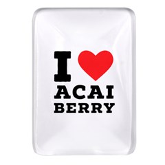 I Love Acai Berry Rectangular Glass Fridge Magnet (4 Pack) by ilovewhateva