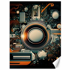 Illustrations Technology Robot Internet Processor Canvas 36  X 48  by Cowasu