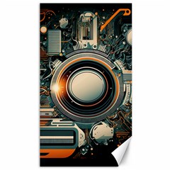 Illustrations Technology Robot Internet Processor Canvas 40  X 72  by Cowasu