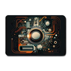 Illustrations Technology Robot Internet Processor Small Doormat by Cowasu