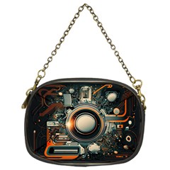 Illustrations Technology Robot Internet Processor Chain Purse (one Side) by Cowasu