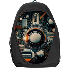 Illustrations Technology Robot Internet Processor Backpack Bag by Cowasu