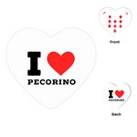 I love pecorino  Playing Cards Single Design (Heart) Front