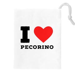 I Love Pecorino  Drawstring Pouch (5xl) by ilovewhateva