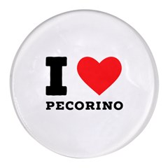 I Love Pecorino  Round Glass Fridge Magnet (4 Pack) by ilovewhateva