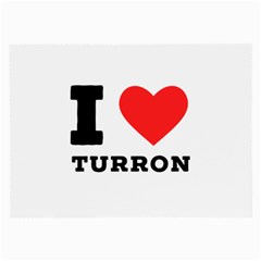 I Love Turron  Large Glasses Cloth by ilovewhateva