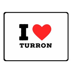 I Love Turron  Two Sides Fleece Blanket (small) by ilovewhateva