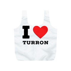 I Love Turron  Full Print Recycle Bag (s) by ilovewhateva