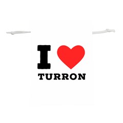 I Love Turron  Lightweight Drawstring Pouch (s) by ilovewhateva