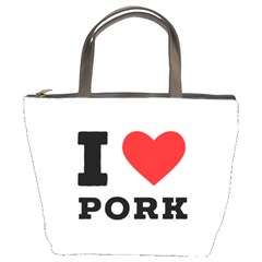 I Love Pork  Bucket Bag by ilovewhateva