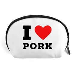 I Love Pork  Accessory Pouch (large) by ilovewhateva