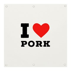 I Love Pork  Banner And Sign 3  X 3  by ilovewhateva