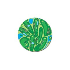 Golf Course Par Golf Course Green Golf Ball Marker by Cowasu