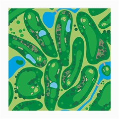 Golf Course Par Golf Course Green Medium Glasses Cloth by Cowasu