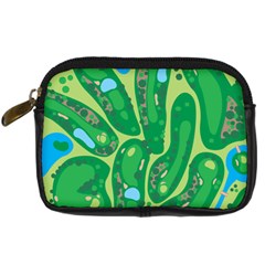 Golf Course Par Golf Course Green Digital Camera Leather Case by Cowasu