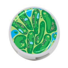 Golf Course Par Golf Course Green 4-port Usb Hub (one Side) by Cowasu