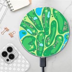 Golf Course Par Golf Course Green Wireless Fast Charger(white) by Cowasu