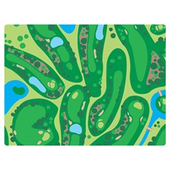 Golf Course Par Golf Course Green Two Sides Premium Plush Fleece Blanket (extra Small) by Cowasu