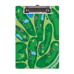 Golf Course Par Golf Course Green A5 Acrylic Clipboard by Cowasu